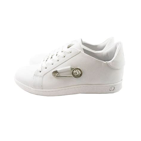 versace safety pin trainers white|Versace safety pin dress.